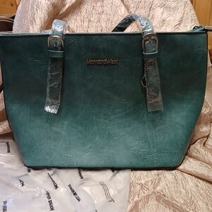 Montana West Green Leather Women's Bag